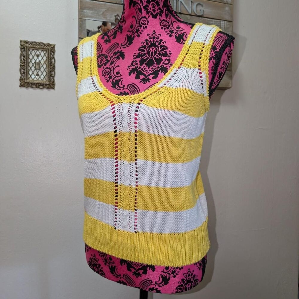 vintage Women's knit striped tank top